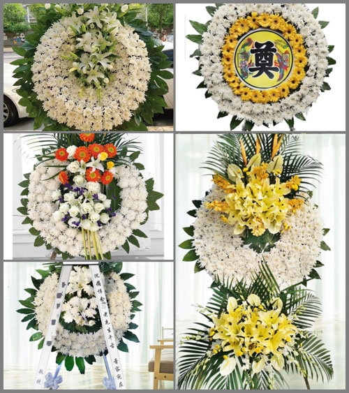 广东汕尾市陆河县新田镇陂坑村花圈速递